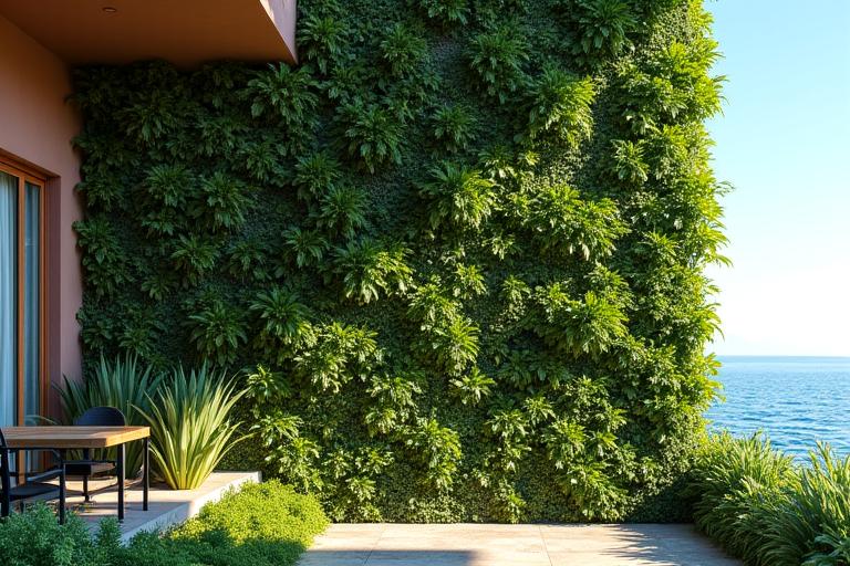 Jardín vertical en hotel boutique de Cartagena