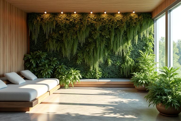 Spa wellness con santuario verde vertical